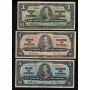 1937 Canada $1 $2 $5 $10 $20 banknote set all Gordon Towers FINE