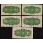 15x 1923 Canada 25 Cent banknotes McCavour Saunders mixed VG and FINE 