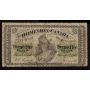 1870 Canada 25 cents banknote poor condition