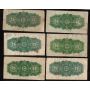 50x 1900 Canada 25 Cent banknotes shinplasters circulated and damaged