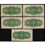 15x 1923 Canada 25 Cent banknotes McCavour Saunders mixed VG and FINE 