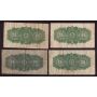 4x Different Canada 25 cent banknotes shinplasters 