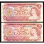 10x 1974 Canada $2 banknotes mixed types 10-notes Choice UNCIRCULATED