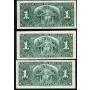 5x 1937 $1 banknotes mixed signatures and Prefix all EF