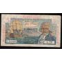 1947-1949 Martinique 5 Francs overprint banknote P-27 72096 FINE