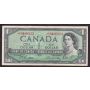 1954 Canada $1 replacement note Beattie Rasminsky *D/O0486923 F+