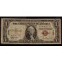 1935 A $1 USA silver certificate Brown Seal HAWAII S45656727C F-2300 G/VG