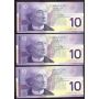 6x 2000 Canada $10 notes Knight Theissen 4xFDT 2xFDV Choice UNC