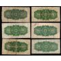 50x 1900 Canada 25 Cent banknotes shinplasters circulated and damaged