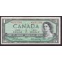 1954 Canada $1 replacement note Beattie Rasminsky *D/O0525391 F/VF