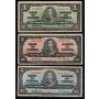 1937 Canada $1 $2 $5 $10 $20 banknote set all Gordon Towers FINE