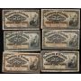 50x 1900 Canada 25 Cent banknotes shinplasters circulated and damaged