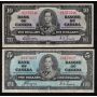 1937 Canada $1 $2 $5 $10 banknote set all mixed signatures all nice VF