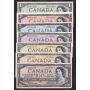 1954 Canada bank note set $1 $2 $5 $10 $20 $50 $100 7-notes F-VF+