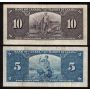 1937 Canada $1 $2 $5 $10 banknote set all mixed signatures all nice VF