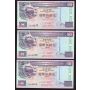 10x 1993 Hong Kong HSBC $50 Banknotes 10-notes UNC63 EPQ