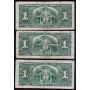 10x 1937 Canada $1 banknotes all VG or better 10-notes