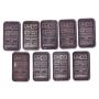 9x 1 oz JM Silver Bars Johnson Matthey 999 Fine Silver