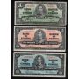 1937 Canada $1 $2 $5 $10 $20 banknote set all Gordon Towers FINE