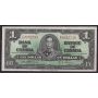 1937 Canada $1 note Osborne Towers A/A0052730 VF/EF