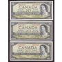 7x 1954 Canada $20 banknotes all nice VF or better