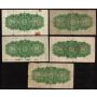 20x 1923 Canada 25 Cent banknotes McCavour Saunders circulated and damaged