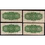 10x 1923 Canada 25 Cent banknotes Campbell Clark 10-notes all FINE or better