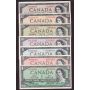 1954 Canada bank note set $1 $2 $5 $10 $20 $50 $100 7-notes F-VF+