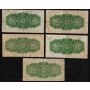 20x 1923 Canada 25 Cent banknotes McCavour Saunders circulated and damaged