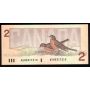 1986 Canada $2.00 banknote Thiessen Crow AUM 5317210 Choice Uncirculated+