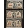 12x 1923 Canada 25 Cent banknotes McCavour  & Campbell mixed G and VG