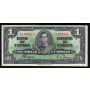 1937 Canada $1 banknote Coyne Towers W/N 1109603 nice EF+