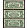 5 x $2 USA RED SEAL United States notes 2 x series 1953 A F and 3 x 1963 VF