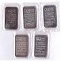 5x 1 oz JM Silver Bars Johnson Matthey 999 Fine Silver Sealed Some Consecutive