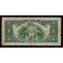 1935 Canada $1 banknote A7093418 G/VG damaged