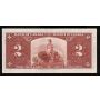 1937 Canada $2 banknote Coyne Towers J/R 9741635 nice EF+