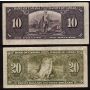 1937 Canada $1 $2 $5 $10 $20 note set mixed signatures and prefix 5-notes FINE