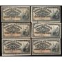 12x 1900 Canada 25 Cent banknotes F and VF