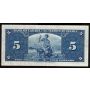 1937 Canada $5 banknote Gordon Towers W/C 4875861 nice EF+