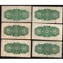 12x 1900 Canada 25 Cent banknotes F and VF