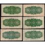 12x 1900 Canada 25 Cent banknotes F and VF