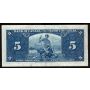 1937 Canada $5 banknote Gordon Towers W/C 8234486 nice EF+