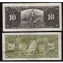 1937 Canada $1 $2 $5 $10 $20 banknote set all Coyne Towers all VF