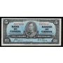 1937 Canada $5 banknote Coyne Towers A/S 5072342 very nice EF/AU