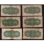 7x Canada 1900 25 cents banknotes Bolville DC-15b AG/G 