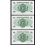 3x 1959 Hong Kong $1 banknotes Choice AU to UNC 3-notes