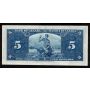 1937 Canada $5 banknote Coyne Towers A/S 5072342 very nice EF/AU