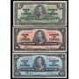 1937 Canada $1 $2 $5 $10 $20 banknote set all Coyne Towers all VF