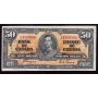 1937 Canada $50 banknote Coyne Towers nice EF+