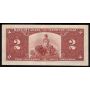 1937 Canada $2 banknote Gordon Towers N/B 0856204 nice EF+